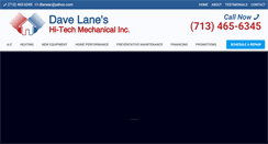 Desktop Screenshot of davelaneair.com