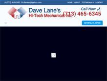 Tablet Screenshot of davelaneair.com